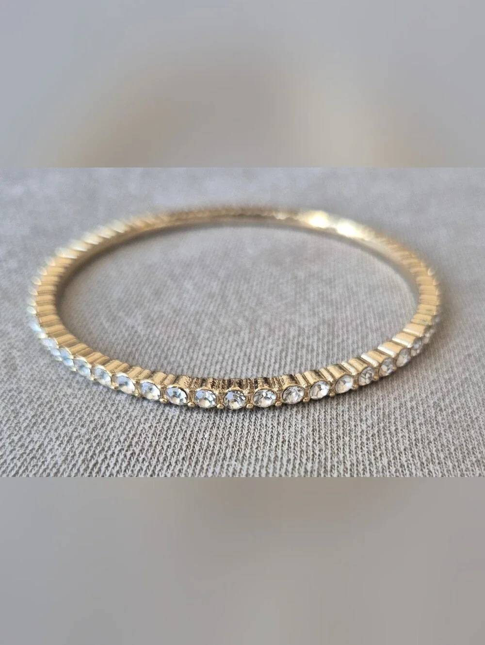 Gold Crystal-Accent Bangle Bracelet - Women Jewelry